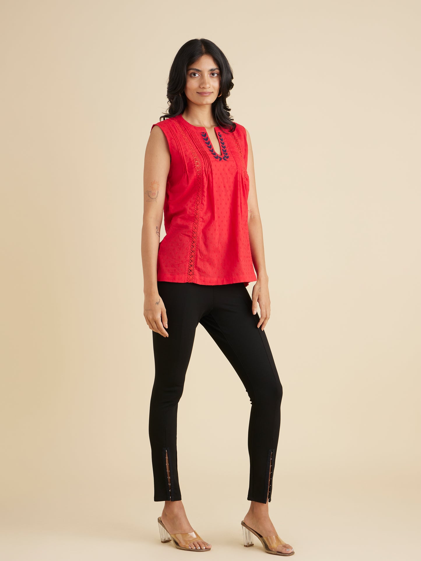 The Isla Hume Top Red