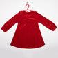Toddler Girls Velvet Dress Red