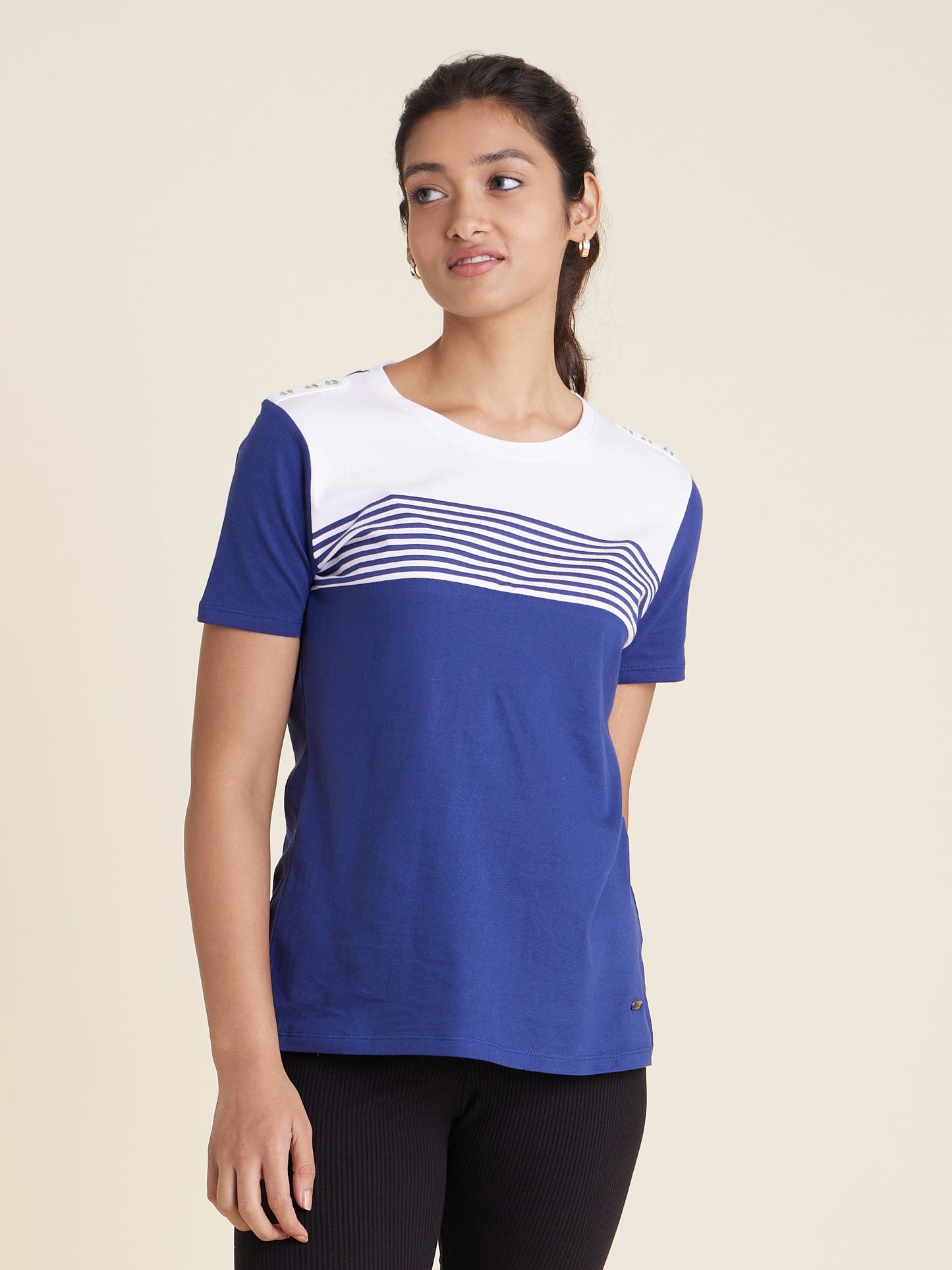 The Abbess Top Navy