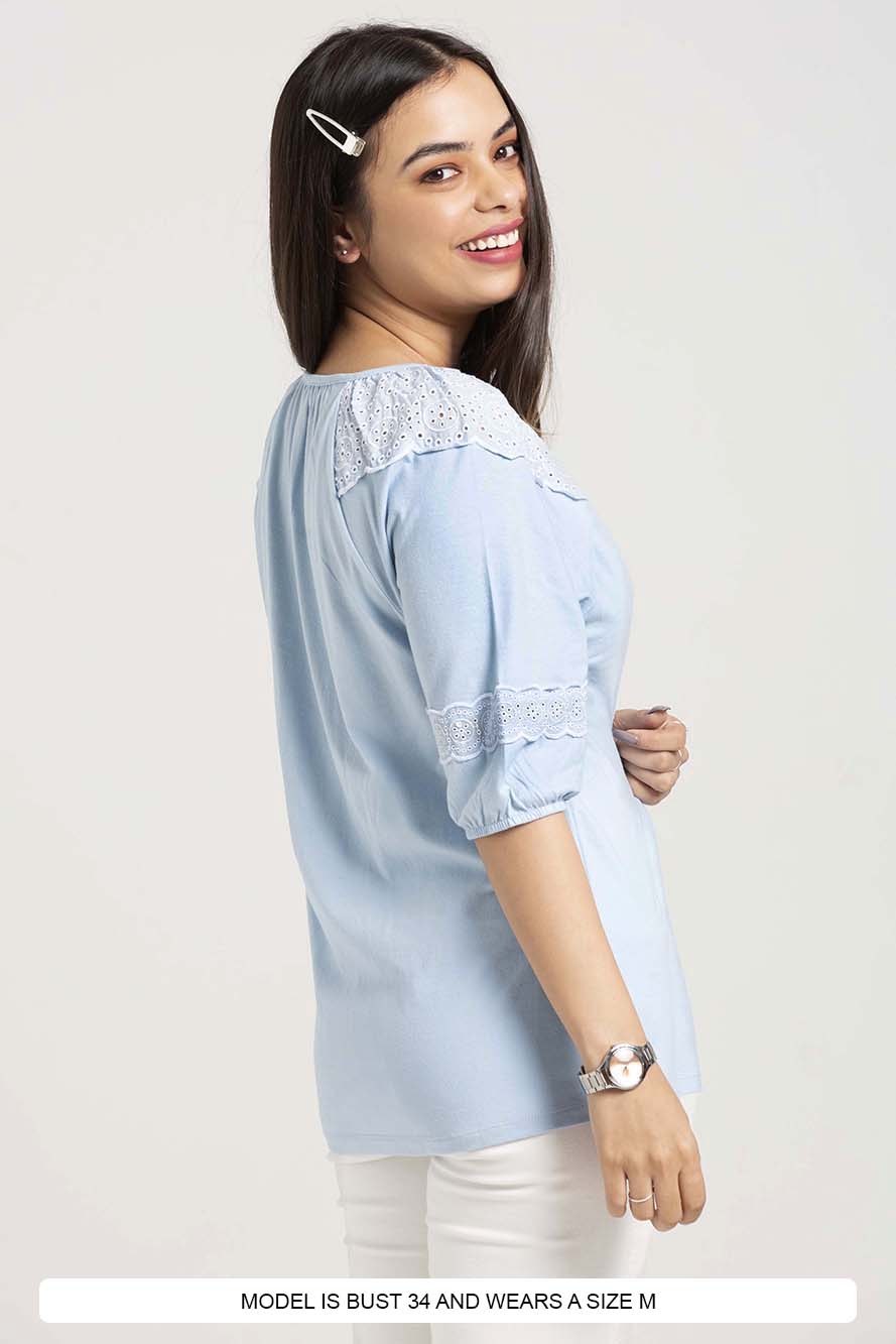 The Isabela Top Blue