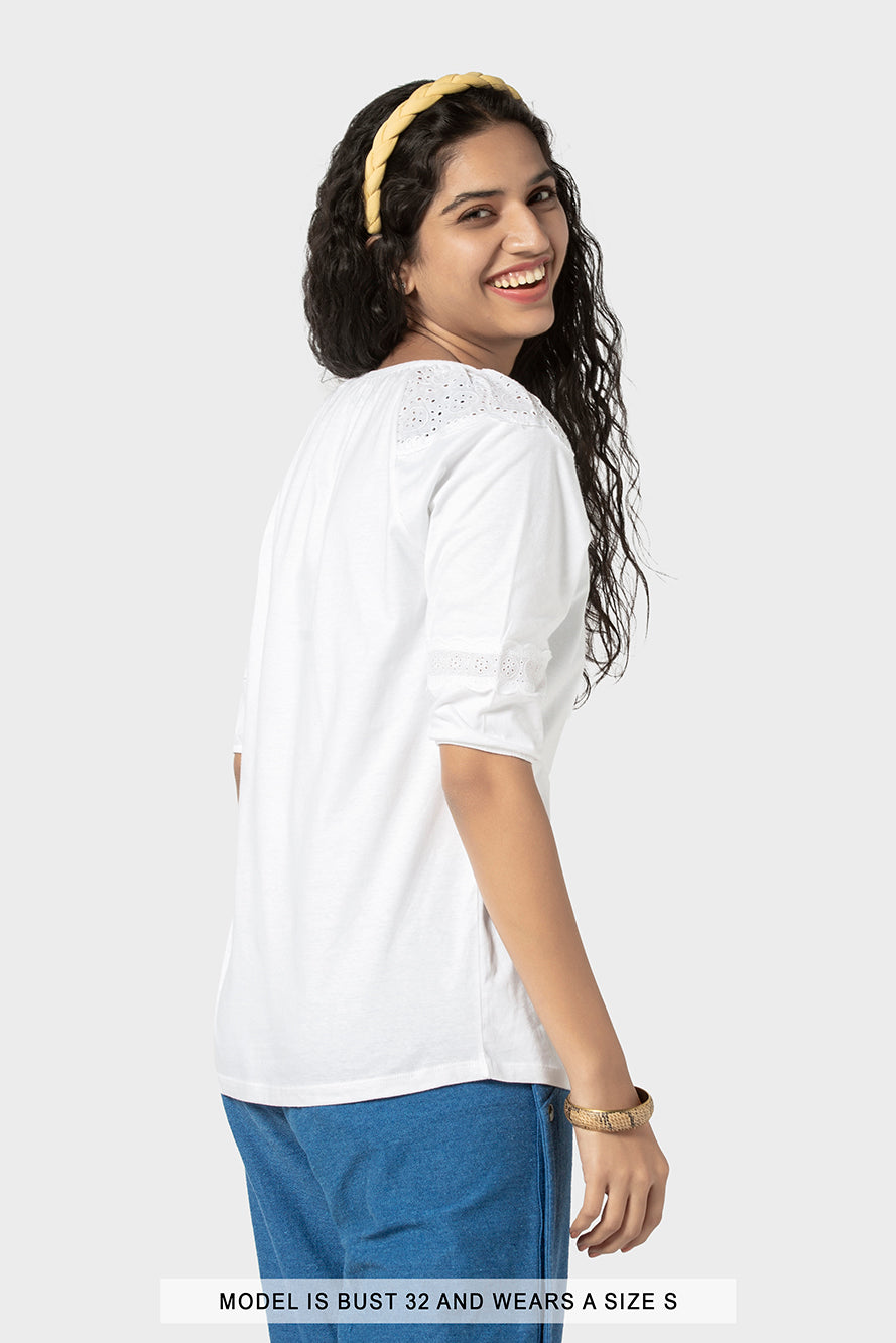 The Isabela Top White