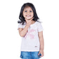 Toddler Girls Cute Butterfly Tee White