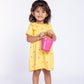 Toddler Girls Ruffle Polka Dot Yellow Dress