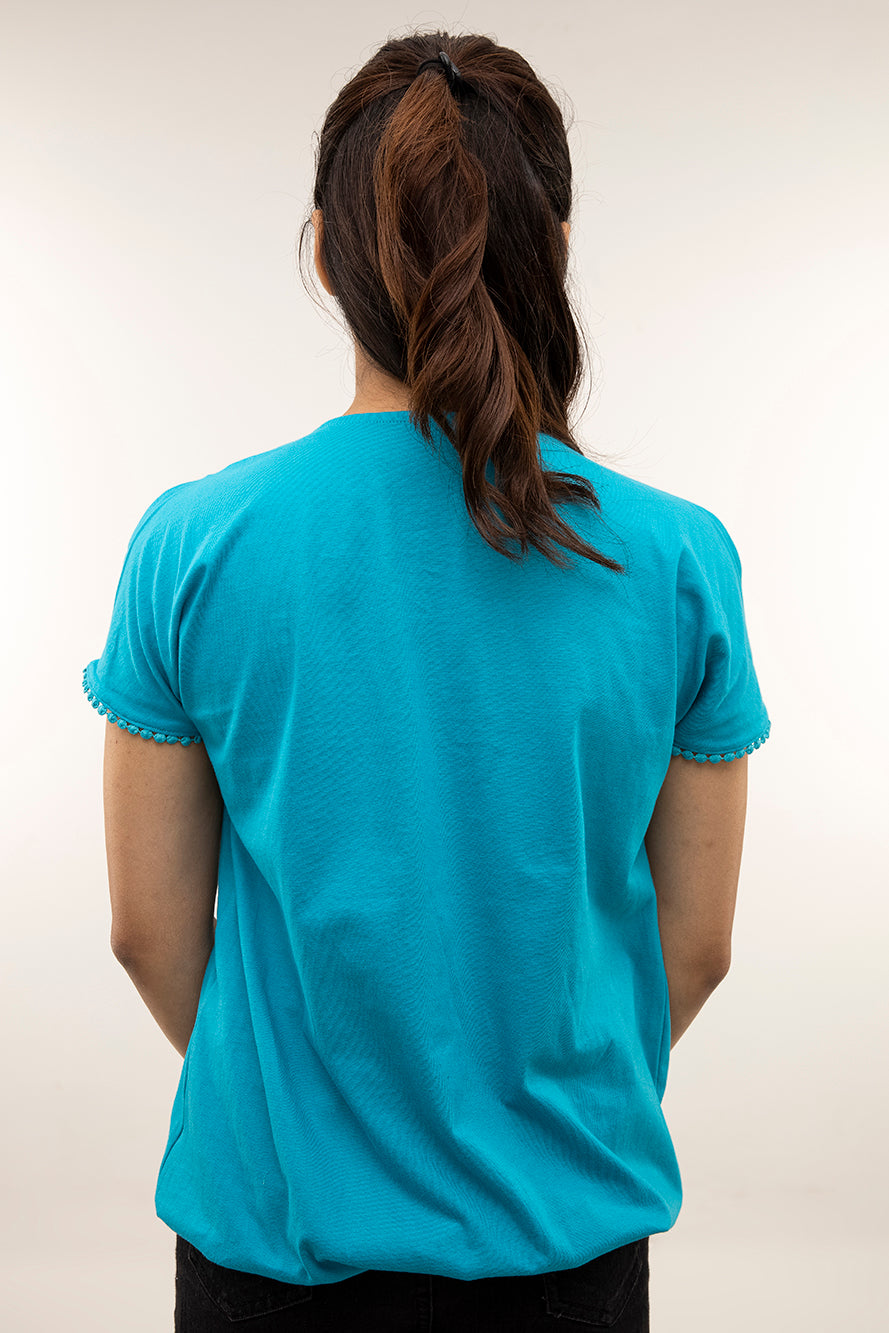 The Sylt Top Turquoise