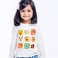 Toddler Girls Abstract Tee White