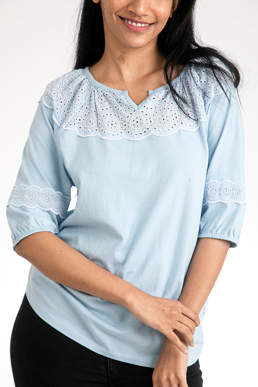 The Isabela Top Blue