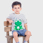 Toddler Boys Clef Frog White Tee