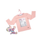 Toddler Girls Moose Sequins Tee Pink