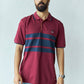 The Chest Insert Polo Wine Red