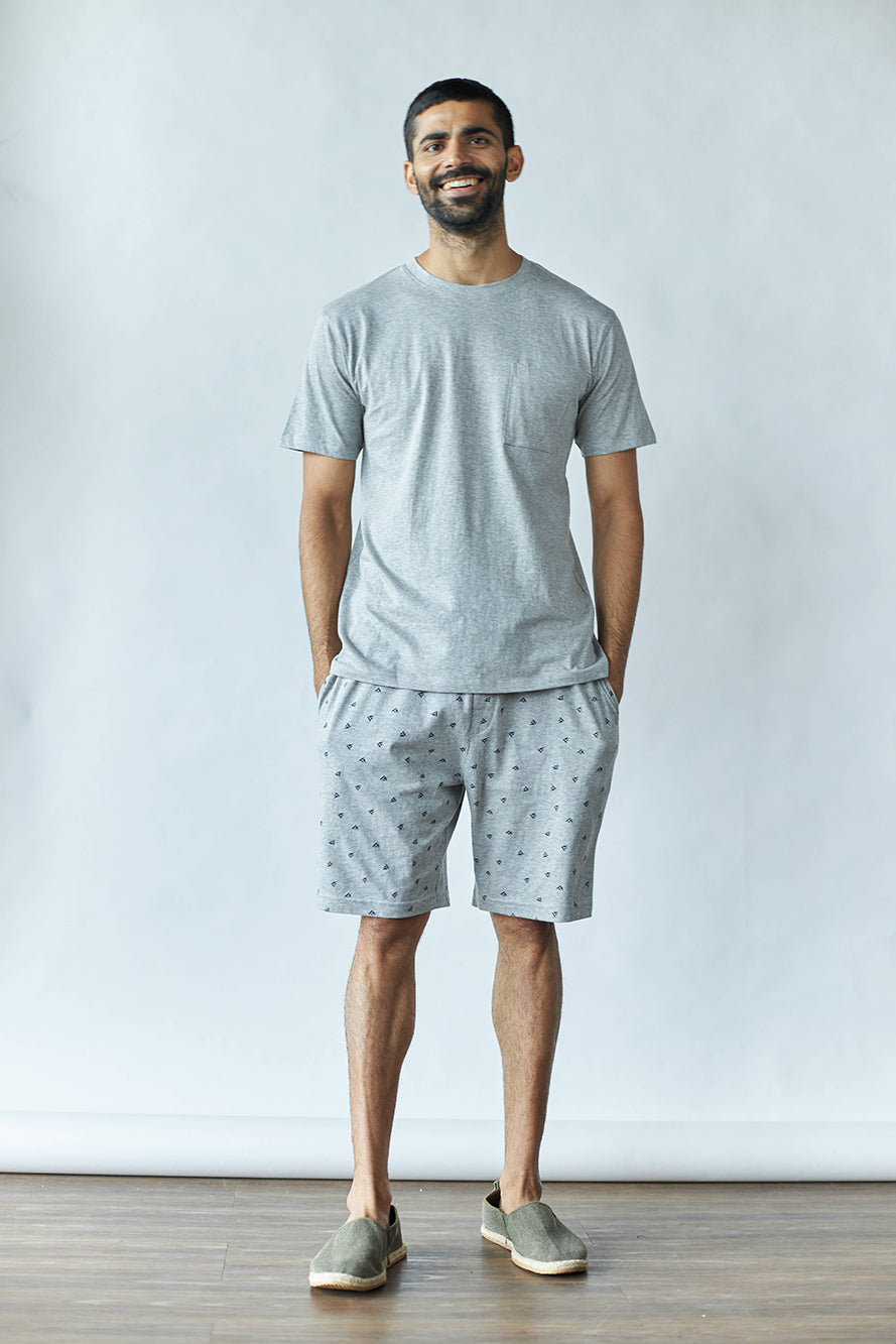 The Short Pyjama Set University Grey